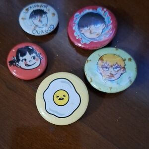 Colorful Anime Character Pins